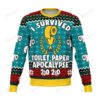 Survived Toilet Paper Apocalypse 2020 Knitted Ugly Christmas Sweater