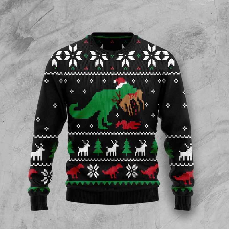 T-Rex Ugly Christmas Sweater - Christmas Sweater