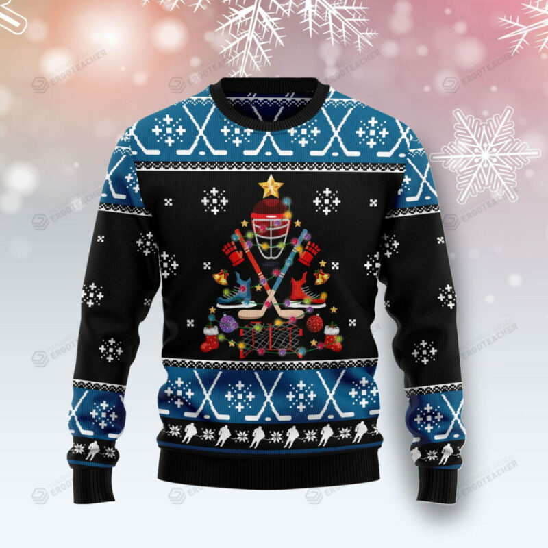 Happy Hockeyday Ugly Christmas Sweater, Christmas Gift Ideas