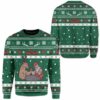 Reindeer And Santa Sweater Jumper 3D Merry Christmas Knitting Idea For Men And Women