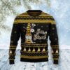 Yellow And Black Gnome With Flowers Bee Blessed Gift For Christmas Ugly Christmas Sweater