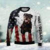 American Rottweiler Christmas Sweater