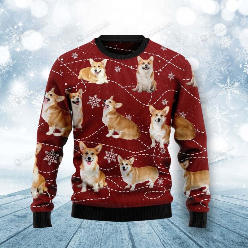 Pembroke Welsh Corgi Xmas Dog Lover Ugly Christmas Sweater