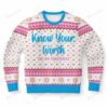 Know Your Worth Ugly Christmas Sweater - Ugly Christmas Sweater Ideas - Jumper - For Men And Women