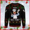 Funny Swedish Chef Vert Der Ferk Ugly Christmas Sweater