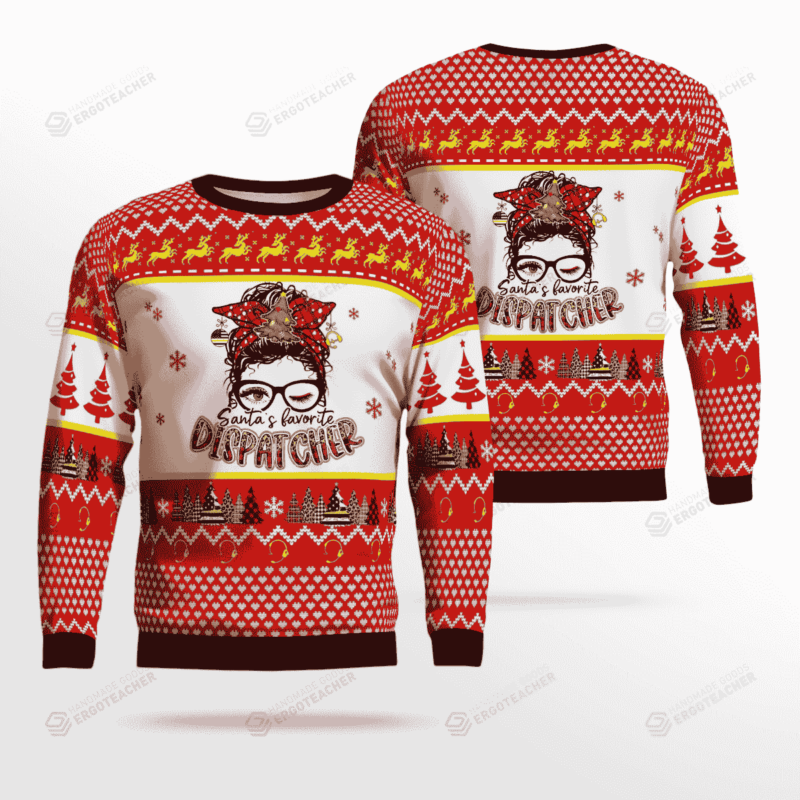 Santa’s Favorite Dispatcher Christmas Sweater – LIMITED EDITION