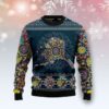 Alaska Blue Mandala Ugly Christmas Sweater