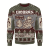 Baby Yoda x Mandalorian Mando’S Bounty Hunting Ugly Christmas Sweater