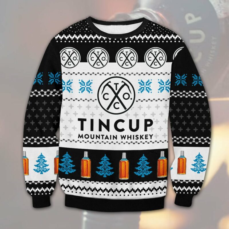 Tin Cup Whiskey Ugly Sweater