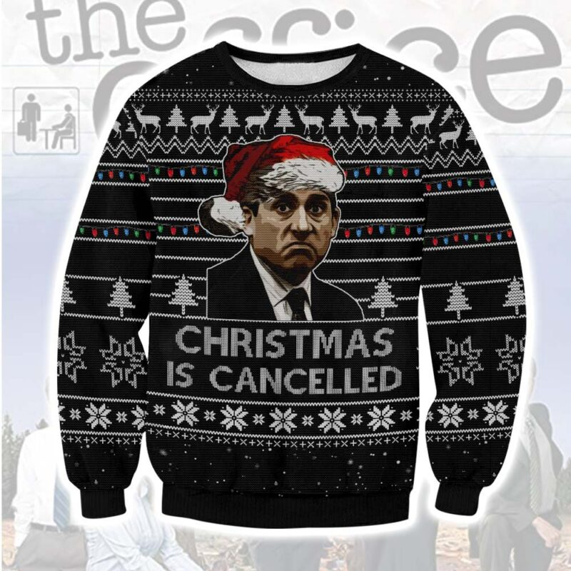 The office Christmas is Cancelled Ugly Sweater