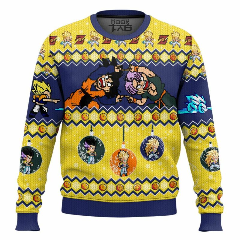 Goten và Trunks Fusion Dance Dragon Ball Ugly Sweater