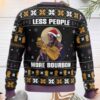 Thanos Less People More Bourbon Ugly Christmas Sweater