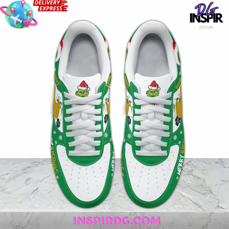 The Grinch x Notre Dame Fighting Irish Limited Nike Air Force 1 - InspirDG