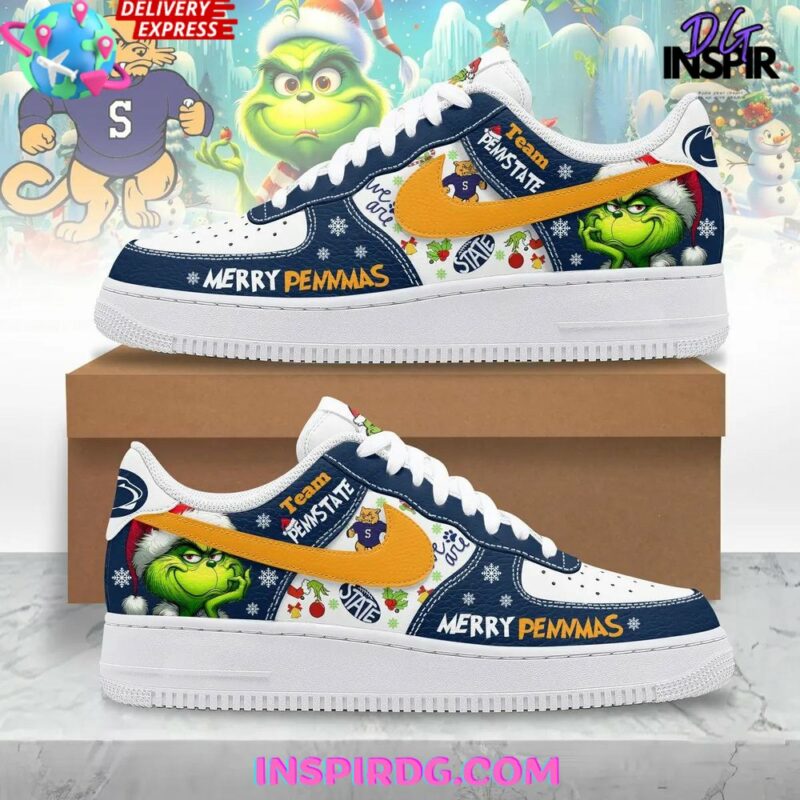 The Grinch x Penn State Nittany Lions Nike Air Force 1 - InspirDG