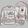 Tito's Is My Blood Type Ugly Sweater