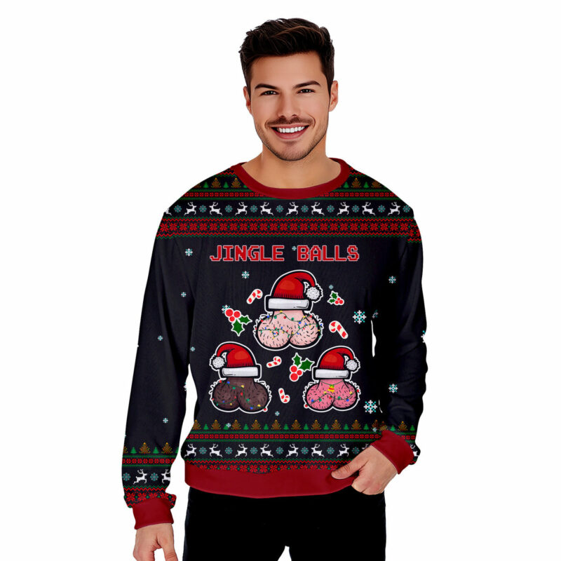 Jingle Balls Funny Ugly Christmas Sweater