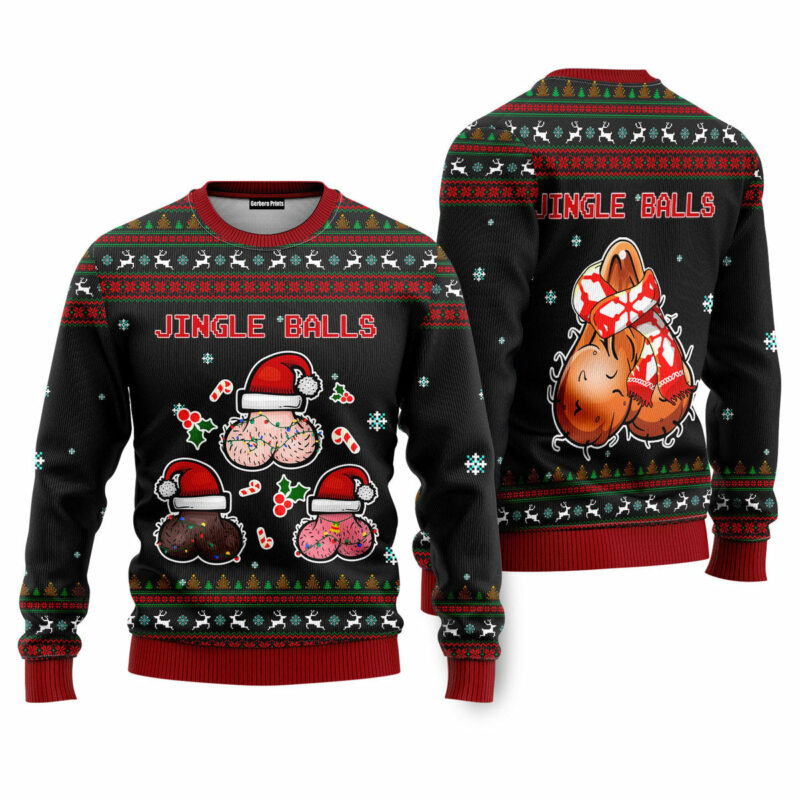 Jingle Balls Funny Ugly Christmas Sweater