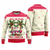 The Palms With Flamingo Funny Ugly Christmas Sweater