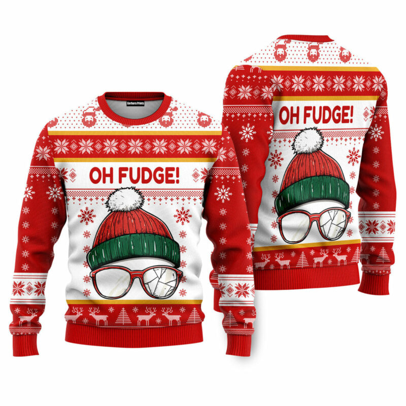 Oh Fudge! Funny Ugly Christmas Sweater