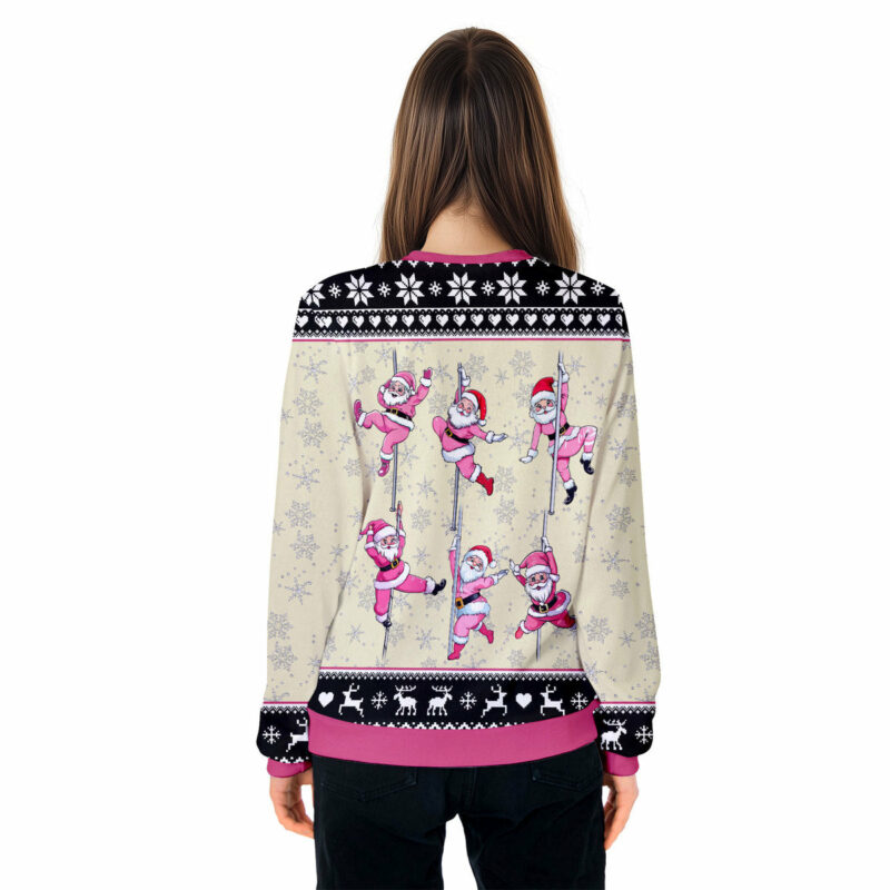 North Pole Dancer Santa Funny Ugly Christmas Sweater