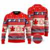 Christmas Canada Maple Leaf Ugly Christmas Sweater