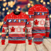 Christmas Canada Maple Leaf Ugly Christmas Sweater