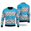 Blue Penguins Xmas Pattern Ugly Christmas Sweater