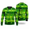 Happy Saint Patricks Day Pattern Ugly Christmas Sweater