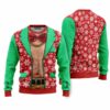 Faux Real Men's D Photo Realistic Funny Ugly Christmas Sweater