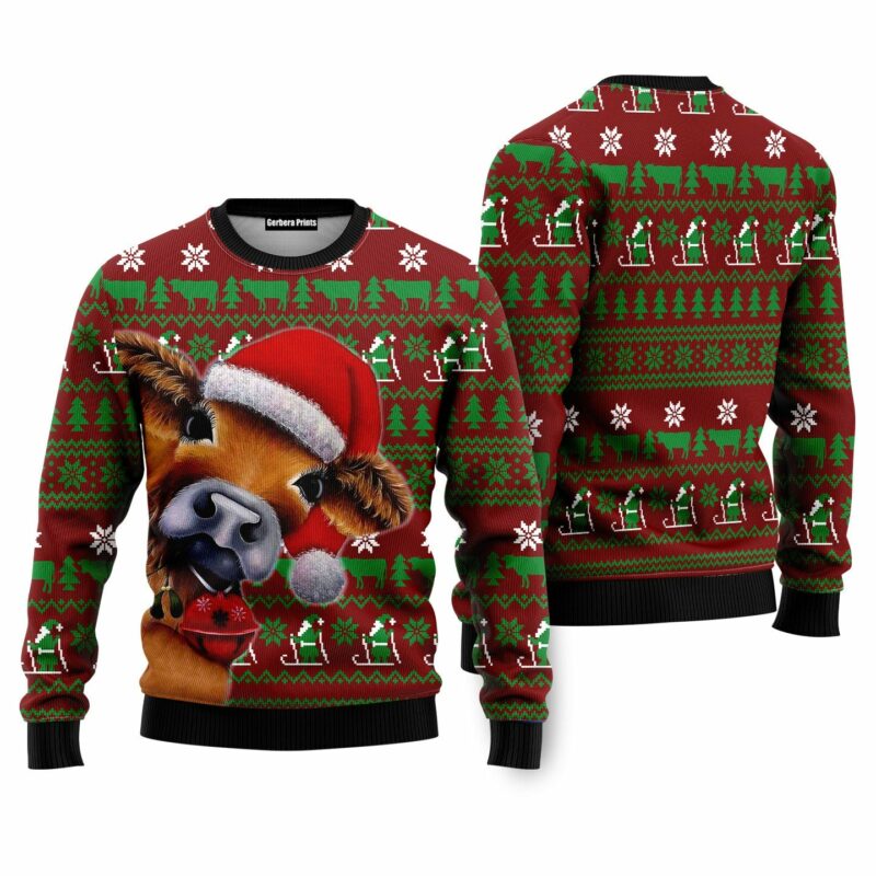 Cow Ugly Christmas Sweater