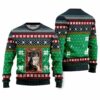 Cat Christmas Snow Window Ugly Christmas Sweater