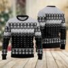 Black And White Skeleton Ugly Christmas Sweater