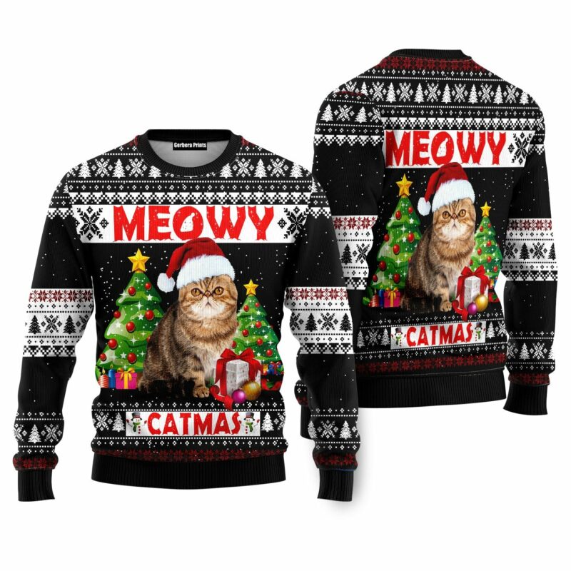 Meowy Ugly Christmas Sweater