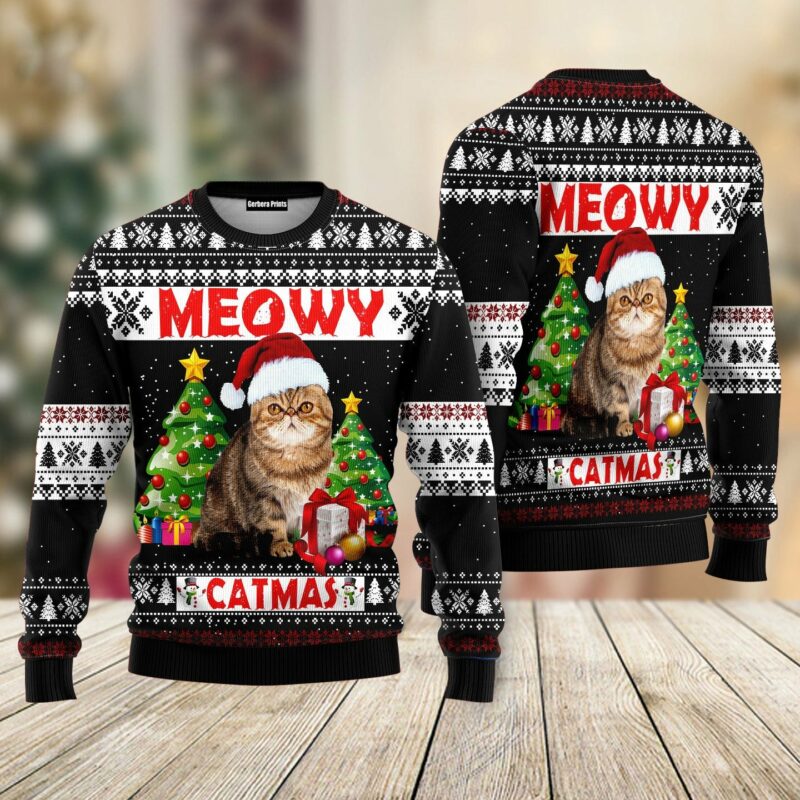 Meowy Ugly Christmas Sweater