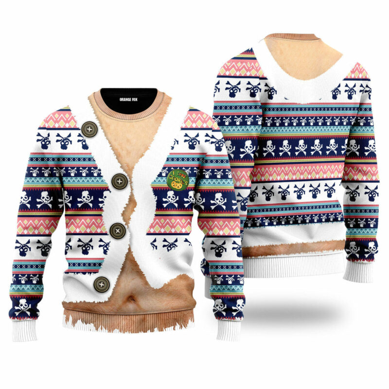 Funny Faux Belly Ugly Christmas Sweater