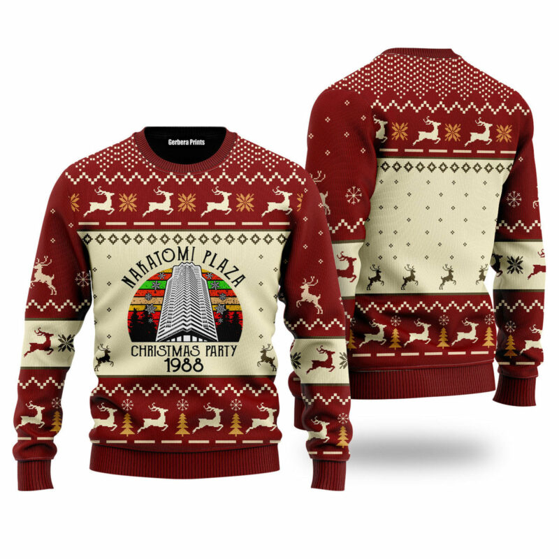 Nakatomi Plaza Red Ugly Christmas Sweater