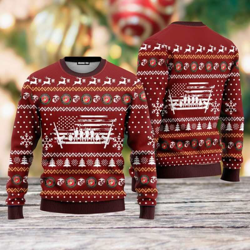 U.S Marine Corps Ugly Christmas Sweater