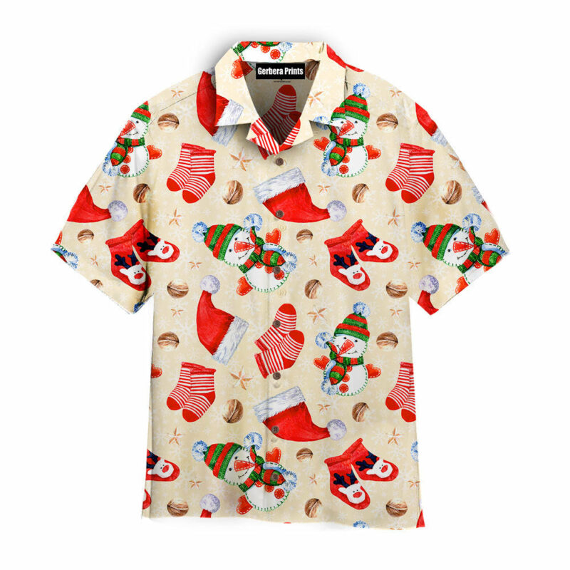 Snowman Christmas Is Coming Pattern Hawaiian Shirt WT7523