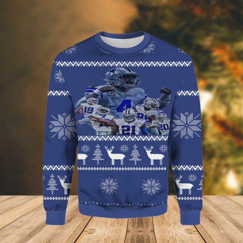 A Football Team Dallas Cowboys Christmas Limited Ugly Sweater - Narides