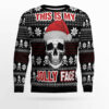 Skull Jolly Face Ugly Christmas Sweater