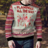 Flamingo Flamingle All The Ways Ugly Christmas Sweater