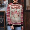 Flamingo Flamingle All The Ways Ugly Christmas Sweater