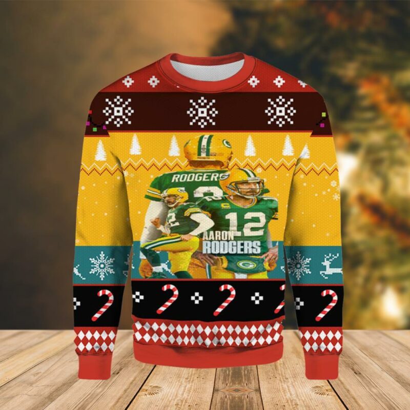 Aaron Rodgers Green Bay Packers Awesome Ugly Sweater - Narides