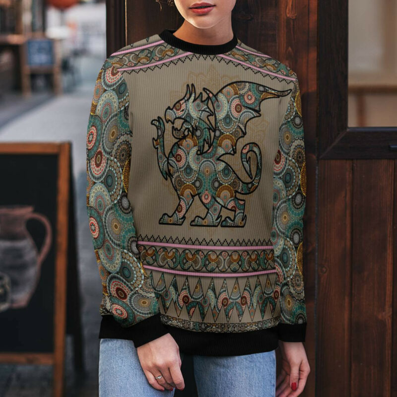 Dragon Mandala Ugly Christmas Sweater