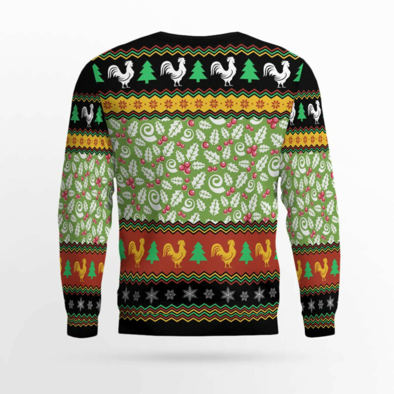 Chicken Cluck-ry Christmas Ugly Christmas Sweater