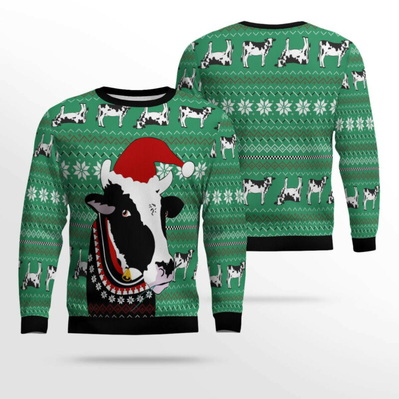 Funny Cow Ugly Christmas Sweater