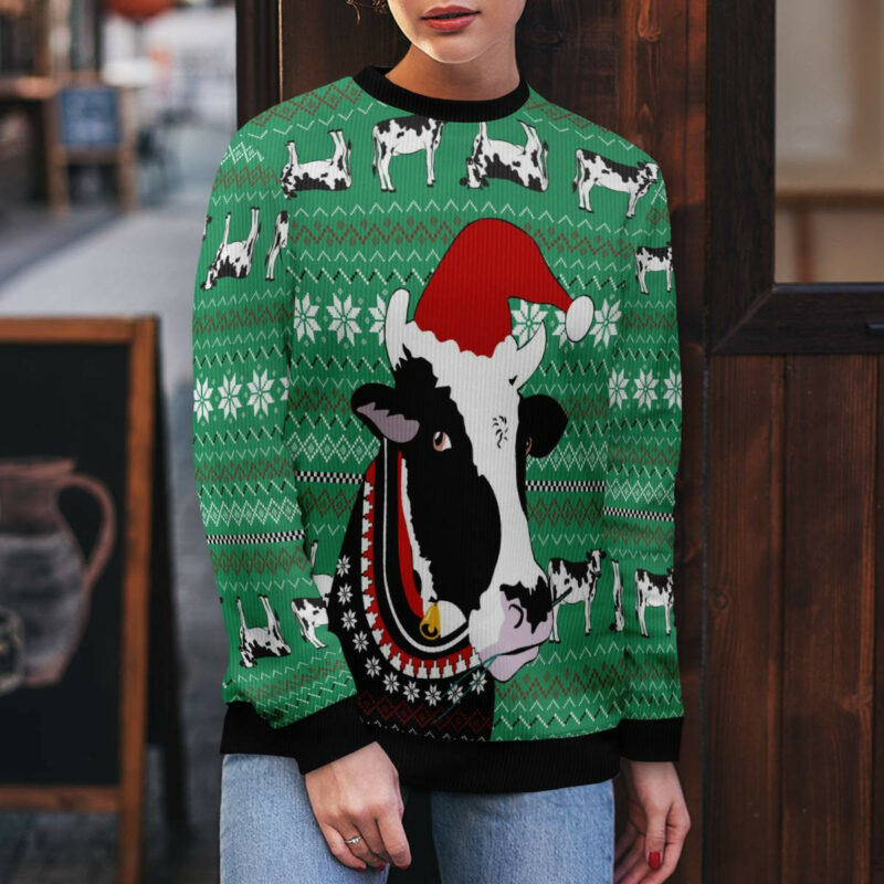 Funny Cow Ugly Christmas Sweater