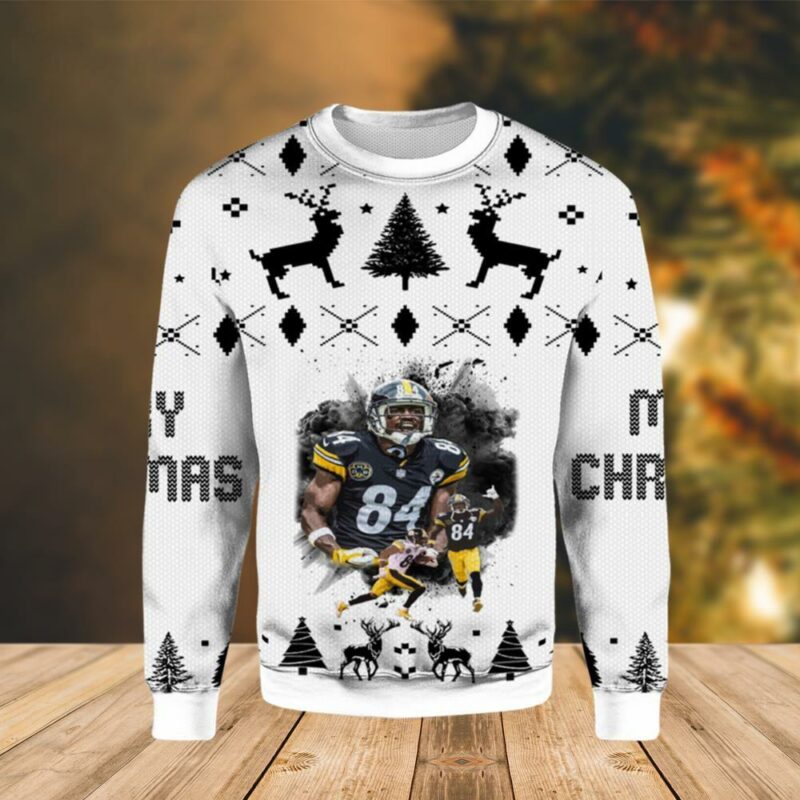 Antonio Brown Pittsburgh Steelers Christmas Ugly Sweater - Narides