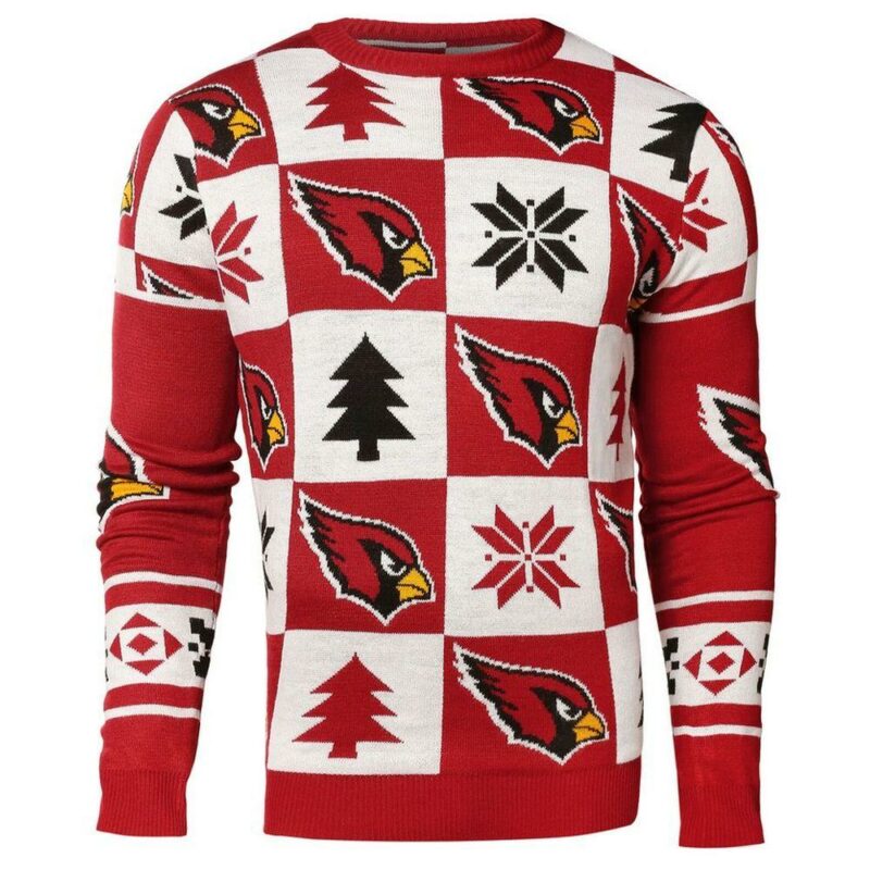 Arizona Cardinals Nfl Forever Collectibles Red White Knit Christmas Limited Ugly Sweater - Narides