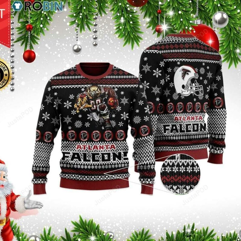 Atlanta Falcons American Football Christmas Ugly Sweater - Narides